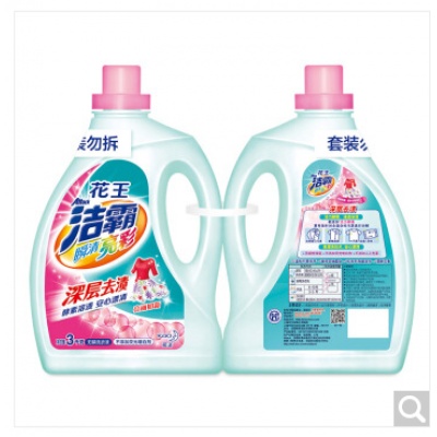 洁霸（ATTACK）瞬清亮彩无磷洗衣液3kg*2瓶组合装 洗衣液 6kg