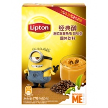 立顿Lipton 奶茶 经典醇港式鸳鸯热吻奶茶10条175g(包装随机) 小黄人速溶固体饮料办公室饮品